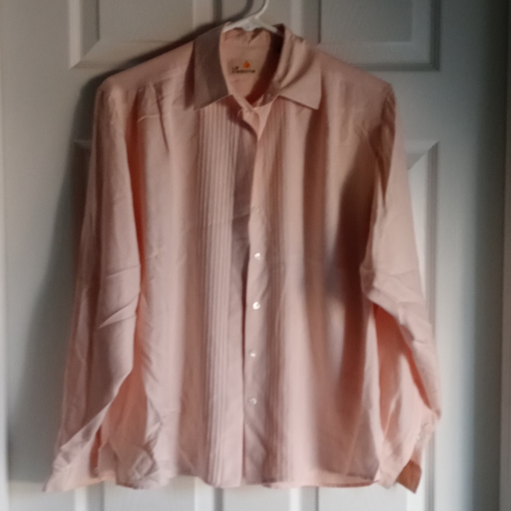 Vintage 80s Silk Button Down Blouse